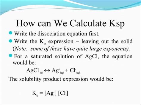 Solubility Equilibria Ppt