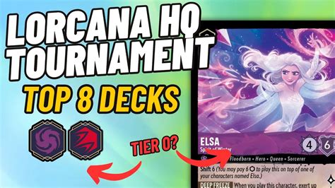 Lorcana Top 8 Decklists The Biggest Tournament Yet Youtube