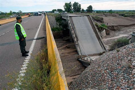 Así Quedó Un Puente De La Ruta 40 Que Se Derrumbó Por Un Temporal En Mendoza Diario Panorama