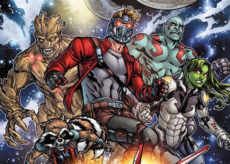 Download Gamora Rocket Raccoon Groot Drax The Destroyer Star Lord Comic