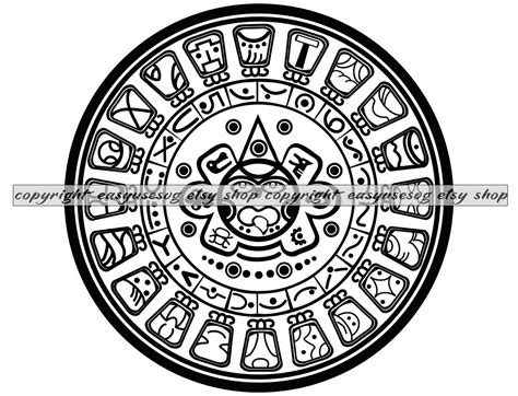 Aztec Calendar Clip Art