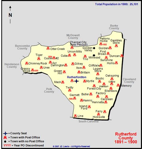 Rutherford County, NC - 1891 to 1900