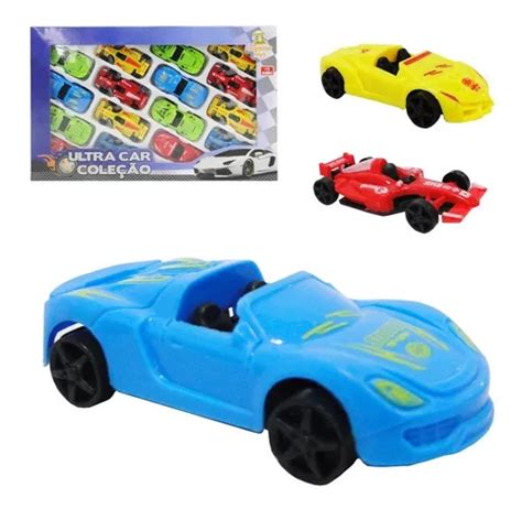 Kit 16 Carrinhos Carros De Plastico Mini Carros Coleção Parcelamento