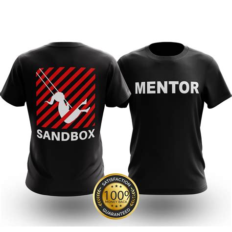 Start Up Sandbox T Shirt MENTOR BLACK Shopee Malaysia