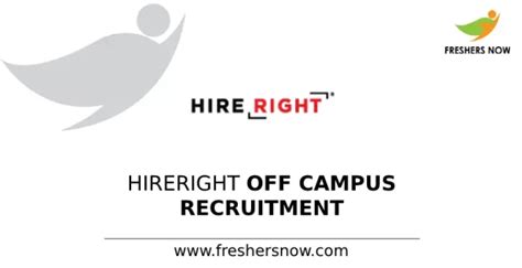 HireRight Off Campus Recruitment 2024 Drive For Freshers