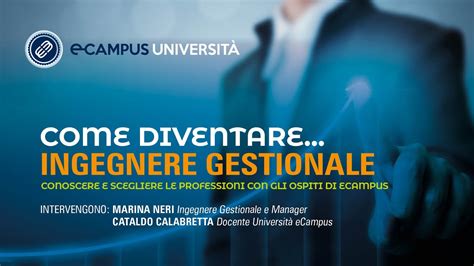 Come Diventare EP 20 Ingegnere Gestionale YouTube