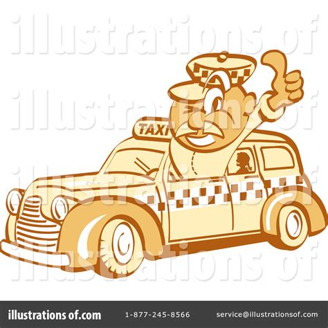 Taxi Driver Clipart #1064505 - Illustration by Andy Nortnik