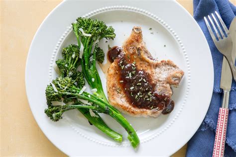 Cherry Balsamic Glazed Pork Chops