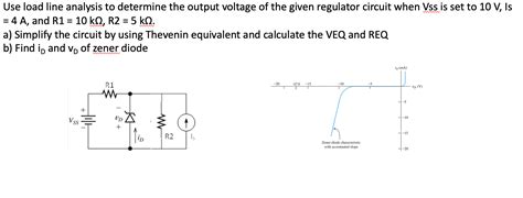 Solved Use Load Line Analysis To Determine The Output