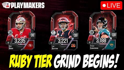 LIVE STREAM New Ruby Tier Launch Grind NFL 2k Playmakers YouTube