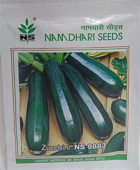 Zucchini Dark Green Vegetables Seeds F1 Hyb Seeds 10 Gram Seeds