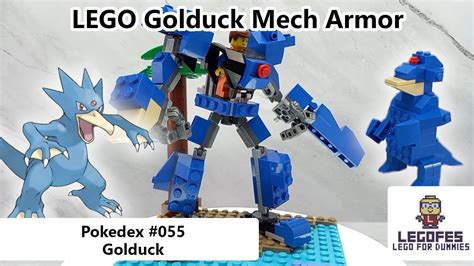 Lego Pokemon Mech Pokedex Golduck Tutorial Build Armor Robot