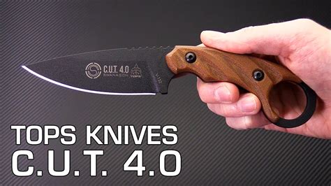 Tops Knives Cut 40 Fixed Blade Ring Knife Overview Youtube