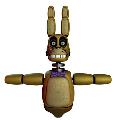 Fnaf Blender Stylized Springbonnie V3 By Skinnyanim On Deviantart