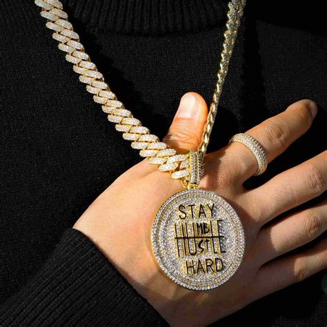 Stay Humble Hustle Hard Pendant Gold Stay Humble Hustle Hard Hustle