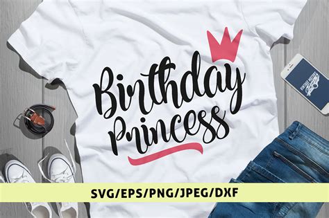 Birthday Princess Svg Cut File By Coralcuts Thehungryjpeg