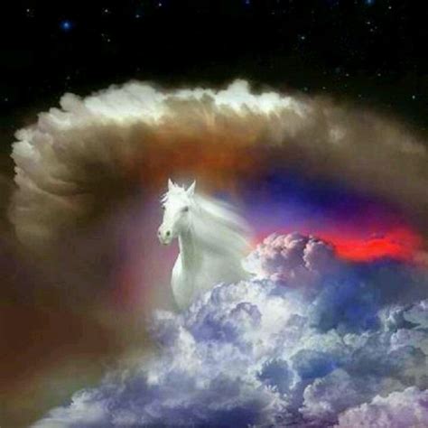 Heaven Horse Prophetic Art Horses White Horse