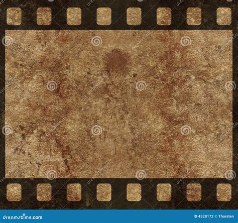 Old Film Negative Frame Grunge Background Stock Illustration