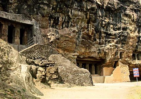 Stock Pictures Aurangabad Caves Exterior