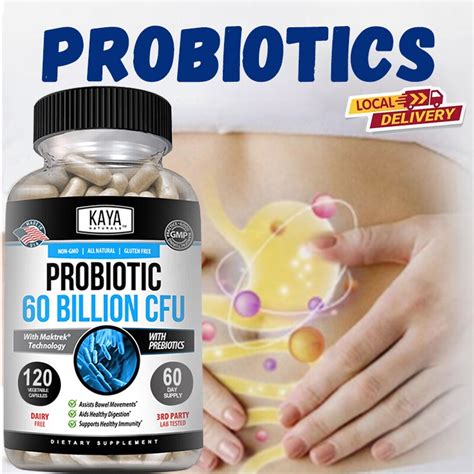 Probiotic Supplement Improves Digestion And Immunity Reduces Bloating