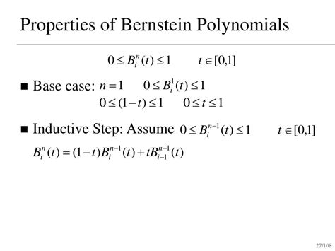 Ppt The Bernstein Basis And Bezier Curves Powerpoint Presentation Free Download Id 2718738