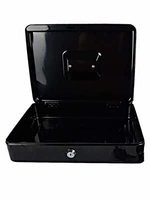 Hyfive Petty Cash Box Mm Supplied With Keys And Removable