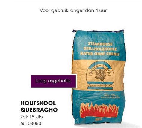 Houtskool Quebracho Aanbieding Bij Hanos