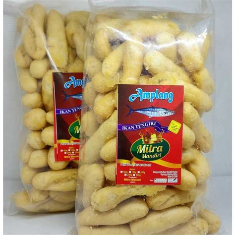 Jual Kerupuk Amplang Ikan Tenggiri Kemasan Besar Gr Shopee Indonesia