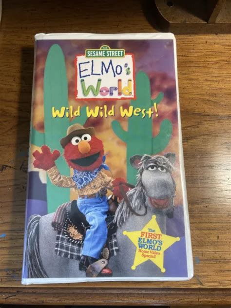 ELMOS WORLD WILD Wild West Vhs Sesame Street Sony Wonder 2001 $6.85 ...