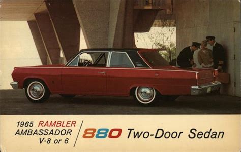 1965 Rambler Ambassador Cars Postcard