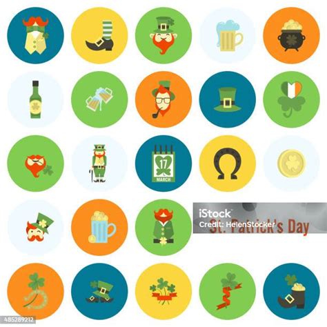 Saint Patricks Day Icon Set Stock Illustration Download Image Now