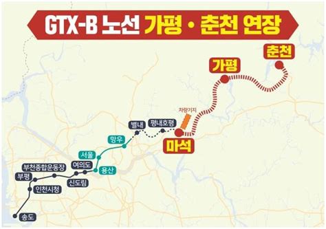 노용호 의원 Gtx B 노선의 가평 및 춘천 연장 촉구