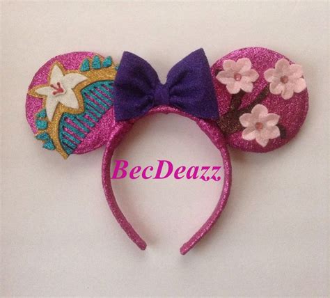 Mulan Inspired Minnie Mouse Ears Headband Disney Bows Disney Headbands