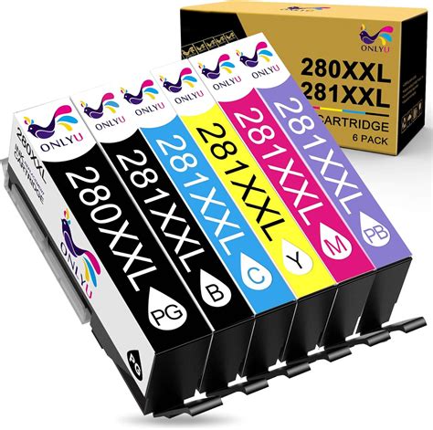 Onlyu Compatible Ink Cartridge For Canon Pgi 280xxl Cli 281xxl Pgi 280