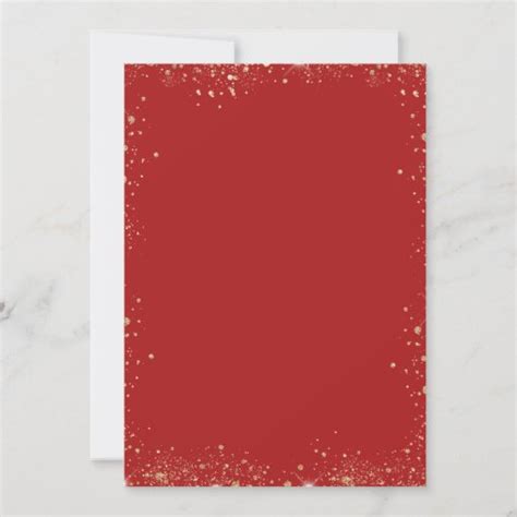 Birthday Party Red Gold Glitter Balloons Invitation Zazzle