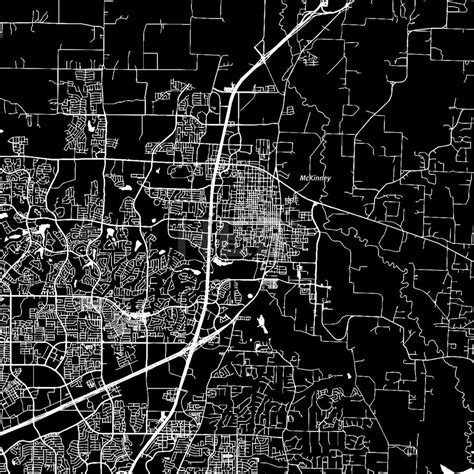 Mckinney Texas Map Map Vector Texas Map Map