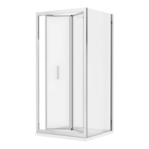 Monza 700 X 700mm Bi Fold Door Shower Enclosure Without Tray