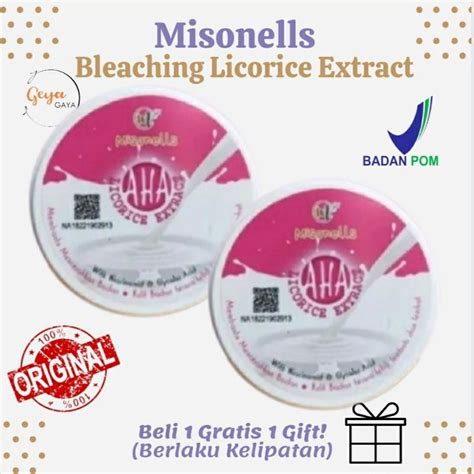 Misonells Bleaching Licorice Extract Bleaching Aha Misonells Shopee Singapore