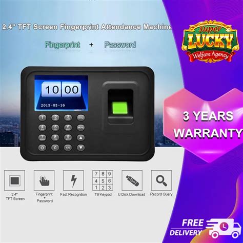 Fingerprint Attendance Machine Compact Electronic Biometrics Time