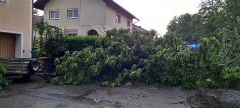 Sturmsch Den Im Gemeindegebiet Juli Freiwillige Feuerwehr