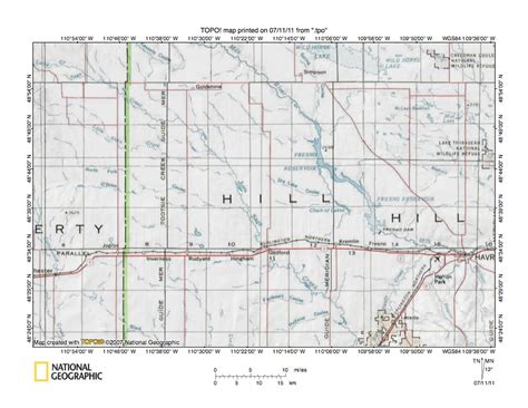 Sage Creek Milk River Drainage Divide Area Landform Origins Hill County Montana Usa