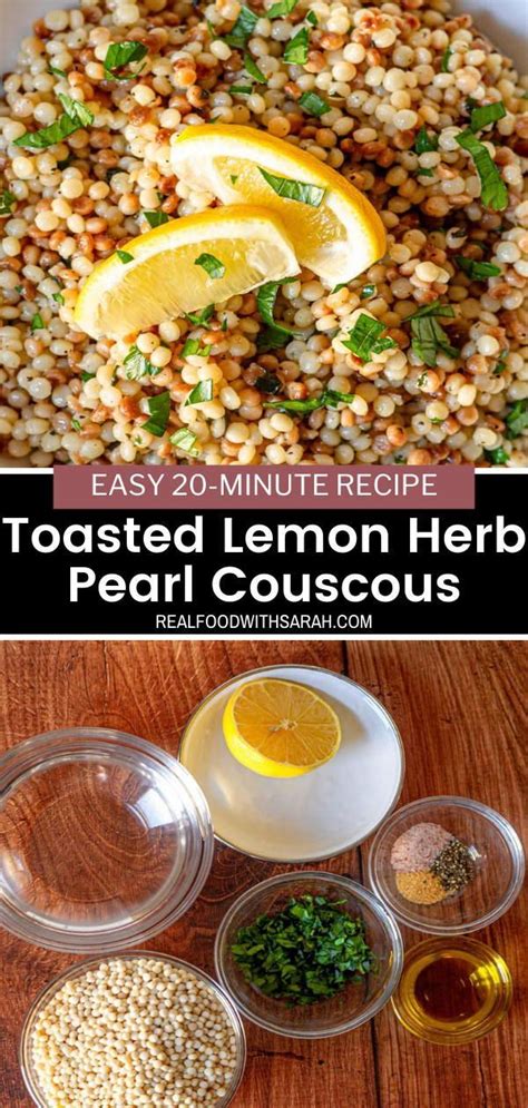 Lemon Herb Pearl Couscous Recipe