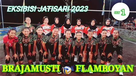 Bidadari Voli Indonesia Brajamusti Vs Flamboyan Set Youtube