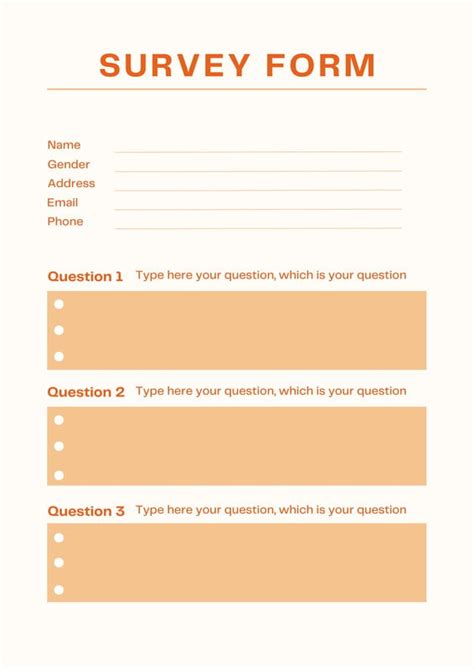 Free and customizable survey templates