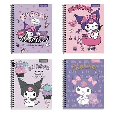 Cuaderno Universitario Kuromi 100 Hojas Pack 10 Uni Proarte Librería