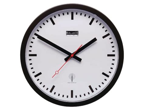 Horloge Murale Radio Contr L E Cm Analogiques Blanc Noir Balance Pas