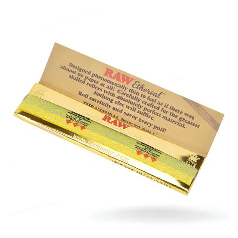 Raw Ethereal King Size Rolling Papers 50ct Display Skygate Wholesale