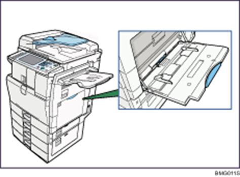 Setting Paper On The Bypass Tray