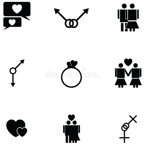 Sexual Icon Set Stock Vector Illustration Of Vector 107352484