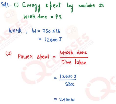 Class10 ICSE Physics Selina Chapter Work Energy And Power